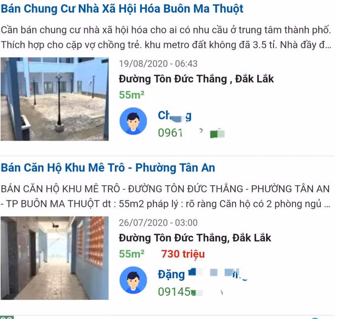 Nhà ở xã hội dành cho cán bộ rao bán tràn lan trên mạng