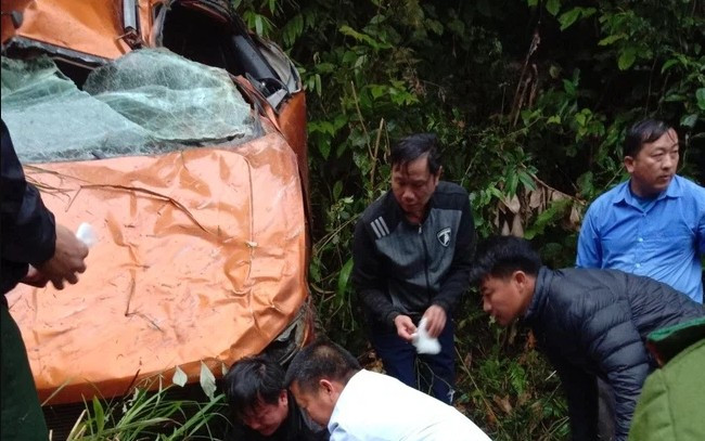 Hiện trường vụ tai nạn. Ảnh Facebook Hiện trường vụ tai nạn. Ảnh Facebook