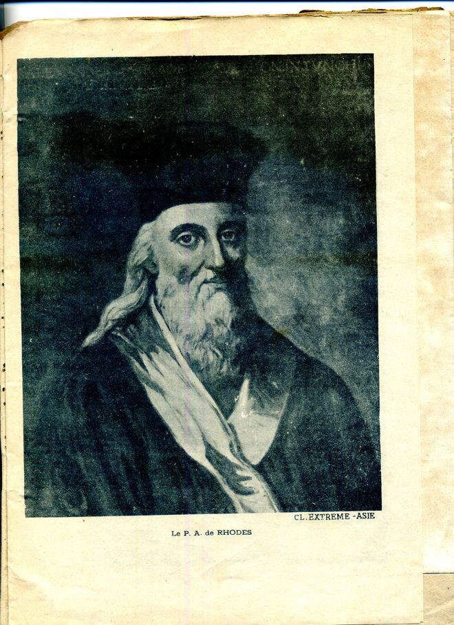 Chân dung Alexandre de Rhodes. ẢNH: T.L