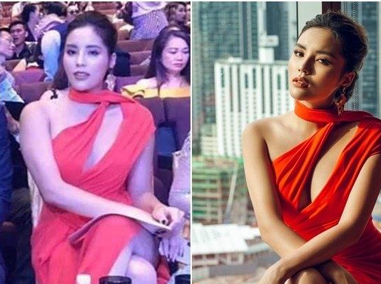 Cùng một tấm ảnh nhưng Kỳ Duyên trông khác nhau vì người khác đăng tải và hình cô tự đăng tải