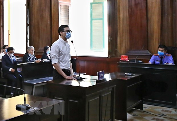 Quang cảnh phiên tòa. (Ảnh: Thành Chung/TTXVN)