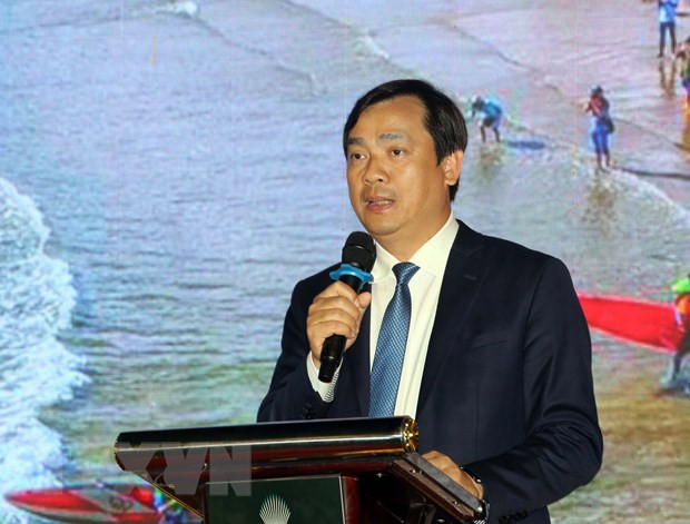 Tổng cục trưởng Tổng cục Du lịch, Nguyễn Trùng Khánh phát biểu tại chương trình. (Ảnh: Trần Lê Lâm /TTXVN)