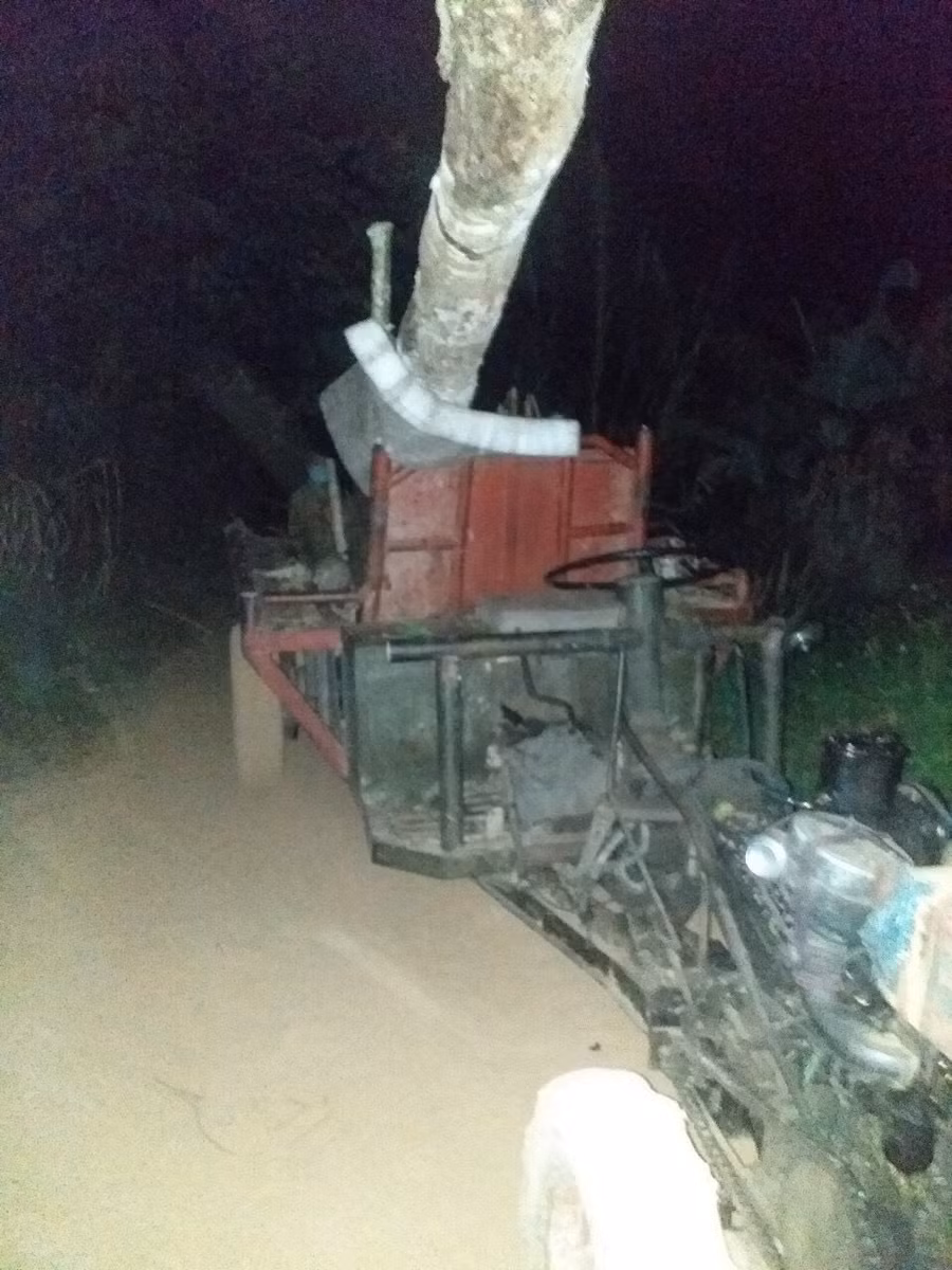 Một cây gỗ lớn có đường kín khoảng 40cm, dài hơn 3m đã bị khai thác trái phép. Ảnh: Bảo Lâm