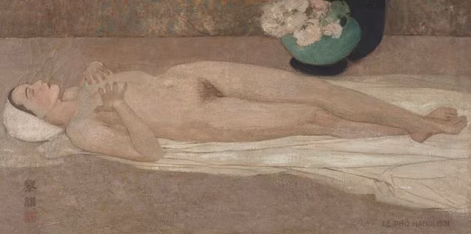 Bức Khỏa thân của Lê Phổ đang giữ kỷ lục tranh Việt giá cao nhất với 1,4 triệu USD. ẢNH: SOTHEBY’S