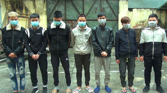 Các nghi phạm bị bắt giữ - ẢNH CÔNG AN THANH HÓA CUNG CẤP Các nghi phạm bị bắt giữ - ẢNH CÔNG AN THANH HÓA CUNG CẤP