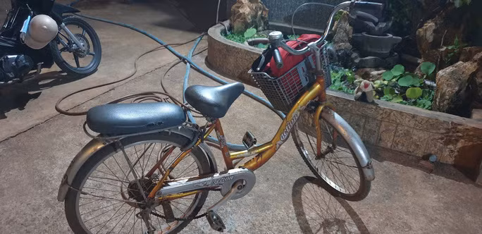 Chiếc xe đạp em M. dùng để đi học