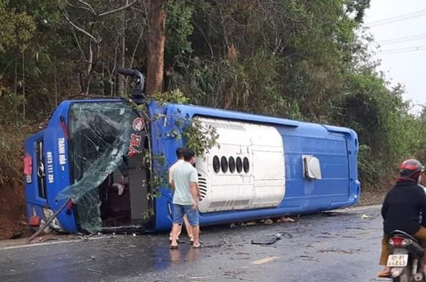  Hiện trường vụ tai nạn. (Ảnh: Báo Thanh Niên)