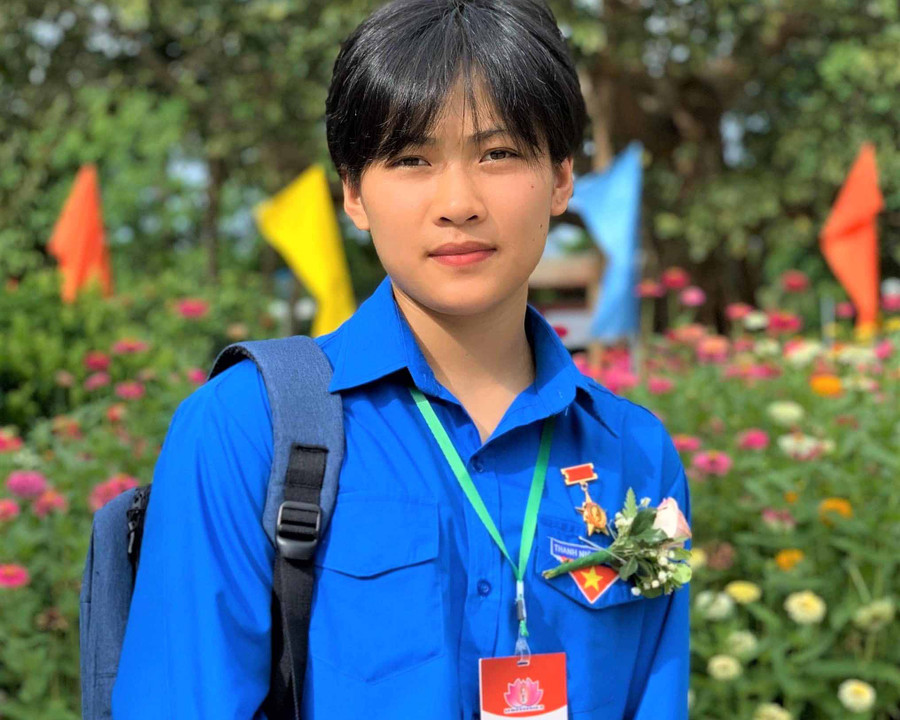 Công dân trẻ tiêu biểu Lê Thị Nhi. Ảnh: Hà Đức Thành