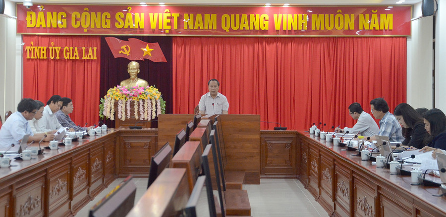 Quang cảnh buổi làm việc. Ảnh: Phương Linh