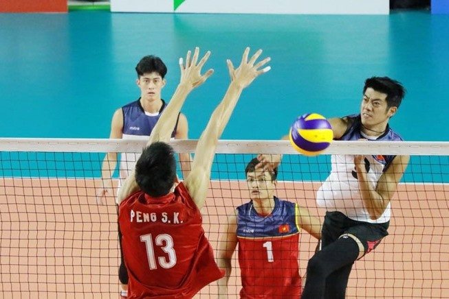Tuyển bóng chuyền nam Việt Nam có áp lực lớn là chỉ tiêu giành HCV SEA Games. Ảnh: AVC Tuyển bóng chuyền nam Việt Nam có áp lực lớn là chỉ tiêu giành HCV SEA Games. Ảnh: AVC