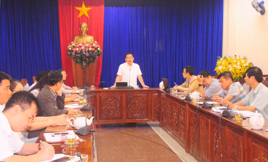 Quang cảnh buổi họp. Ảnh: Thiên Di