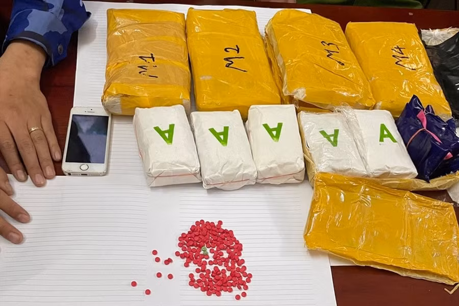 Tang vật vụ án. Ảnh: TT Tang vật vụ án. Ảnh: TT