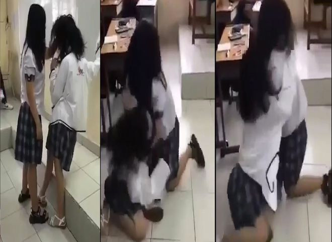  Hiện tượng học sinh đánh nhau diễn ra khá nhiều thời gian gần đây- Chụp màn hình