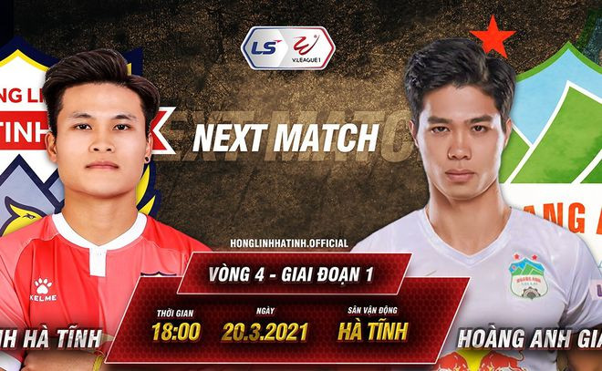 Công Phượng (phải) quyết cùng HAGL lấy trọn 3 điểm trên sân Hà Tĩnh. Ảnh: CLB HỒNG LĨNH HÀ TĨNH