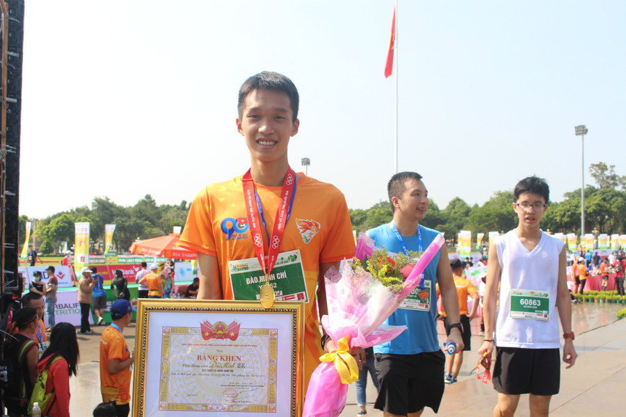 VĐV Đào Minh Chí chia sẻ rằng sẽ quay lại Gia Lai để khám phá hết vẻ đẹp của vùng đất này. Ảnh: Quang Tấn VĐV Đào Minh Chí chia sẻ rằng sẽ quay lại Gia Lai để khám phá hết vẻ đẹp của vùng đất này. Ảnh Quang Tấn