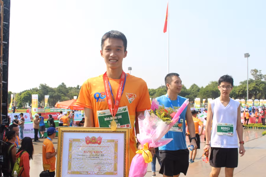 VĐV Đào Minh Chí chia sẻ rằng sẽ quay lại Gia Lai để khám phá hết vẻ đẹp của vùng đất này. Ảnh Quang Tấn