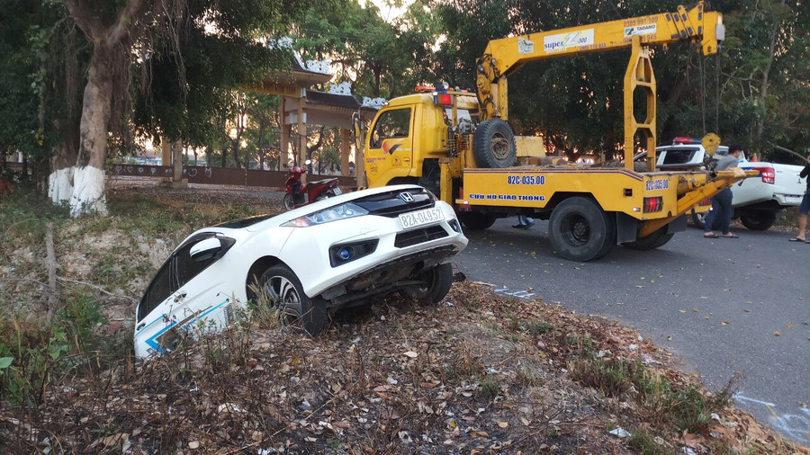 Hiện trường vụ tai nạn. Ảnh: VT Hiện trường vụ tai nạn. Ảnh: VT