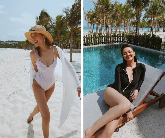 Đến Hoa hậu Bùi Đình Hoài Sa cũng phải trầm trồ trước sắc vóc gây thương nhớ của siêu mẫu Thanh Hằng. 