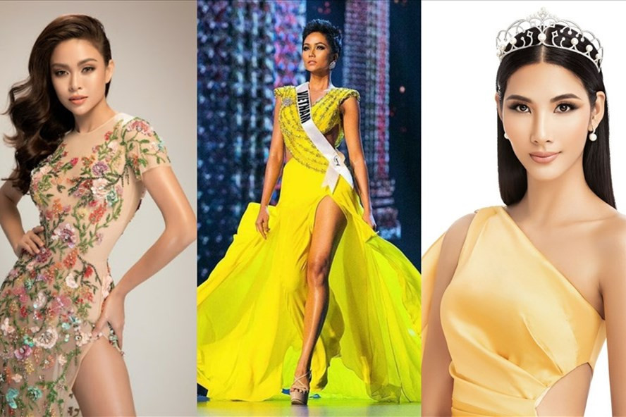 Top 3 Hoa hậu Hoàn vũ Việt Nam 2017. Ảnh: MU.
