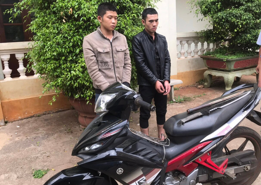 2 đối tượng cùng tang vật của vụ án