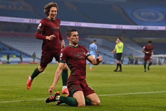  Wolves khiến Man City choáng váng với bàn gỡ hòa dù hoàn toàn lép vế - ẢNH: AFP