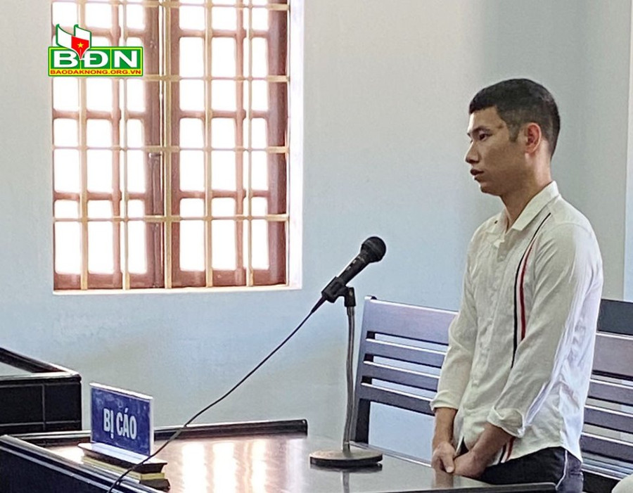 Bị cáo Lã Đắc Hải tại phiên tòa