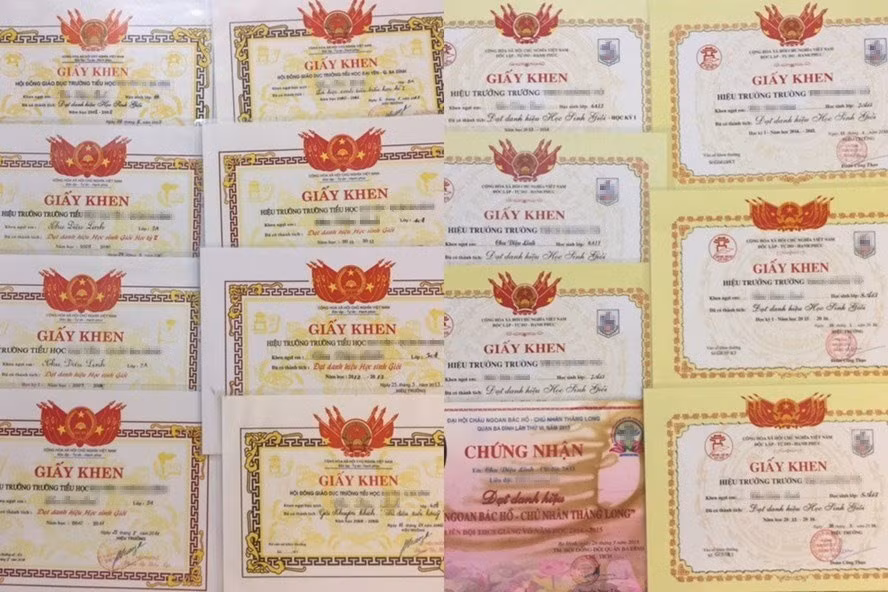 Tình trạng toàn điểm 10, học sinh giỏi... đang đặt ra câu hỏi: Học sinh chúng ta giỏi vì học giỏi hay thầy cô giỏi, nhà trường giỏi trong thành tích tạo ra học sinh giỏi? Ảnh: Minh hoạ của LĐO