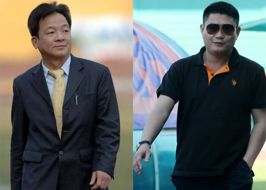 Bầu Thụy từng phản ứng chuyện bầu Hiển liên quan đến hai đội bóng. Sau đó, bầu Thụy bỏ bóng đá.