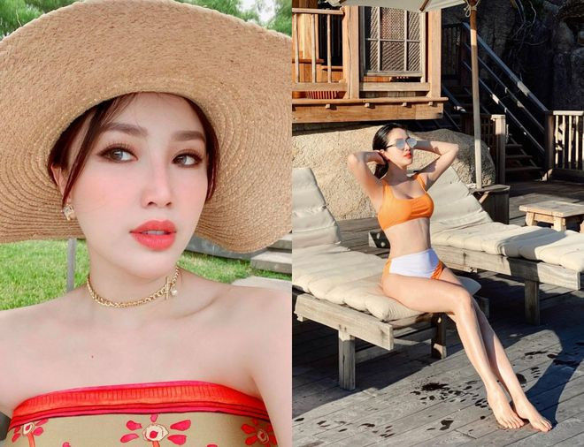 Bảo Thy thường xuyên có những chuyến nghỉ dưỡng ở resort đắt đỏ. ẢNH: FBNV