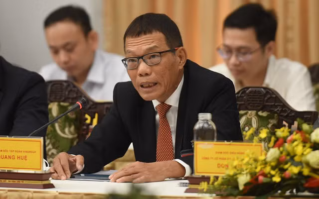  Ông Võ Quang Huệ phát biểu tại hội nghị Đối thoại 2045.