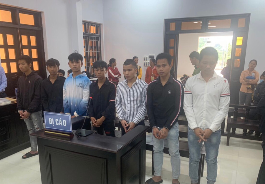 các bị cáo tại phiên tòa