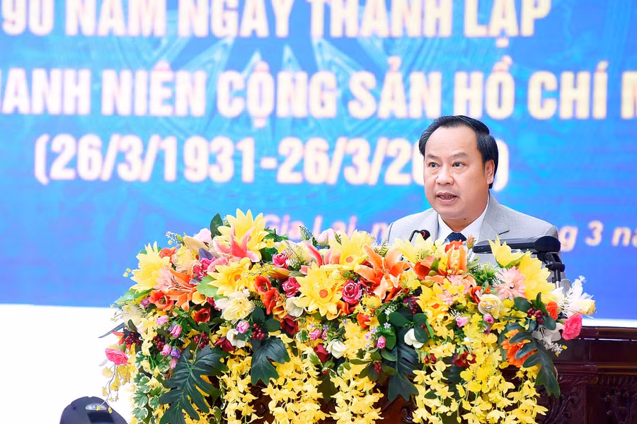 đc châu ngọc tuấn phó bí thư thường trục tỉnh ủy chủ tịch HĐDN tỉnh phát biểu chỉ đạo tại lễ 90 năm