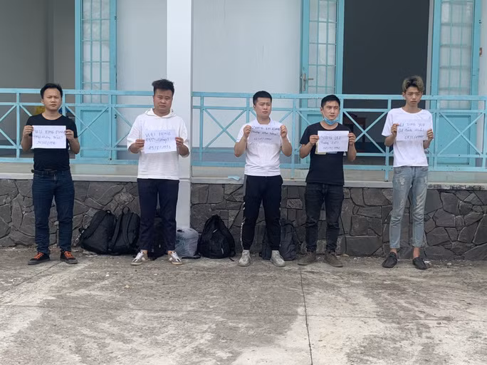 5 đối tượng người Trung Quốc bị lực lượng công an phát hiện, bắt giữ