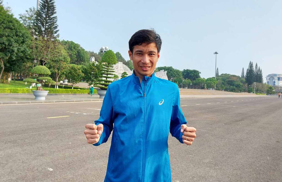 Vận động viên Nguyễn Văn Lai. Ảnh: Thiên Di Vận động viên Nguyễn Văn Lai. Ảnh: Thiên Di