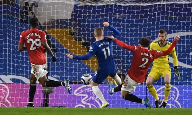  Werner suýt có bàn thắng cho Chelsea. Ảnh: AFP.