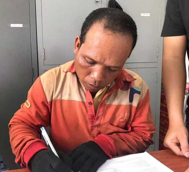 Bị can Y Kiêm Êban bị tạm giữ tại cơ quan công an. ẢNH: CÔNG AN CUNG CẤP