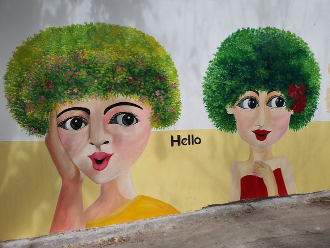 Tranh bích họa ở Vũng Tàu - Ảnh: Nguyễn Long