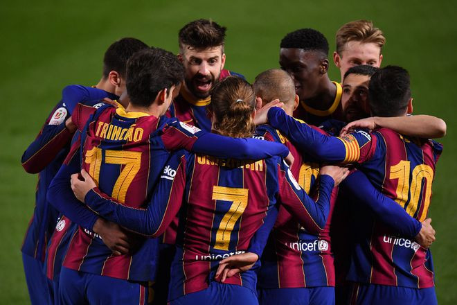  Barcelona ngược dòng ngoạn mục vào chung kết Cúp nhà Vua - ẢNH: AFP