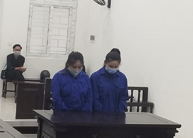 Các bị cáo tại tòa.