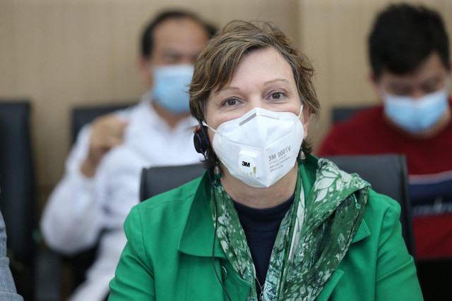  Bà Rana Flowers, Trưởng Đại diện Quỹ Nhi đồng Liên Hiệp Quốc tại Việt Nam - Ảnh: V.Thu