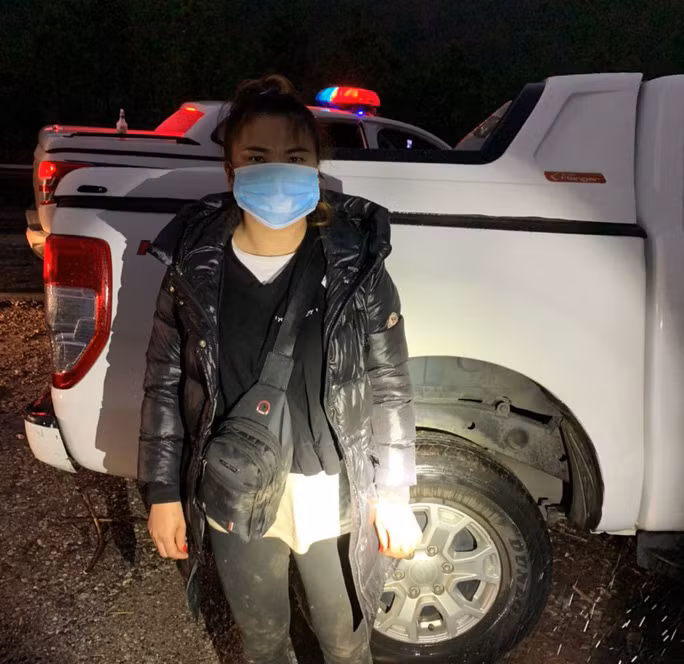 1 trong 4 đối tượng người Trung Quốc nhập cảnh trái phép - Ảnh: Công an cung cấp