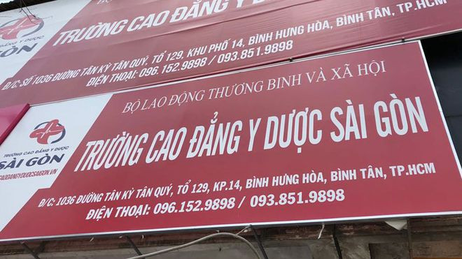 Trường CĐ Y Dược Sài Gòn có trụ sở chính ở Khánh Hòa nhưng tên gọi khiến người học hiểu lầm là ở TP.HCM - Ảnh: MỸ QUYÊN  Trường CĐ Y Dược Sài Gòn có trụ sở chính ở Khánh Hòa nhưng tên gọi khiến người học hiểu lầm là ở TP.HCM - Ảnh: MỸ QUYÊN