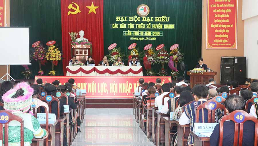  Quang cảnh Đại hội đại biểu các Dân tộc thiểu số huyện Kbang. Ảnh: Ngọc Minh