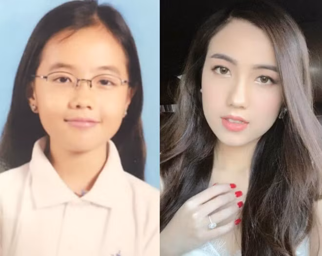 Hot girl Mie được khen dậy thì thành công khi khoe ảnh ngày bé.