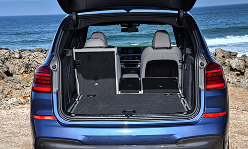 Không gian chứa đồ có thể đạt 1.775 lít khi gập hàng ghế thứ hai. Ảnh: BMW
