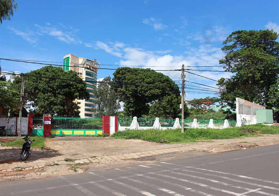 Vị trí đất đã cưỡng chế thu hồi tại số 17 Trường Chinh (phường Phù Đổng, TP. Pleiku). Ảnh: Mộc Trà