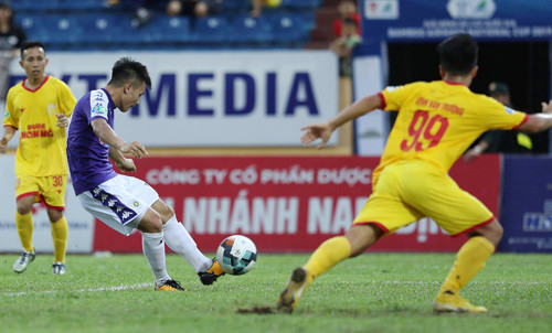 Quang Hải tìm lại được cảm giác ghi bàn sau khi được cho nghỉ một tuần để tránh quá tải.