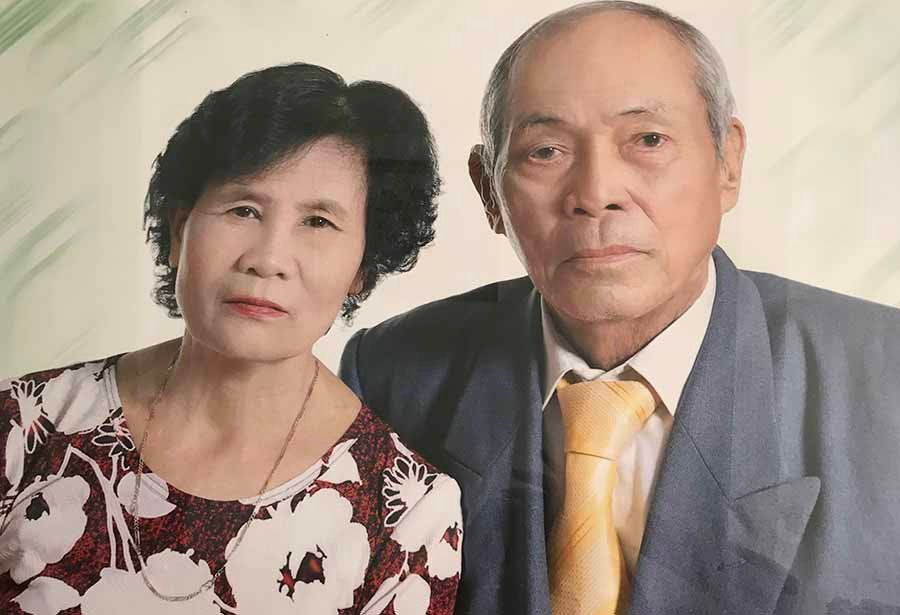 Vợ chồng ông Hoàng Thanh Trung. Ảnh: Đ.M.P  Vợ chồng ông Hoàng Thanh Trung. Ảnh: Đ.M.P