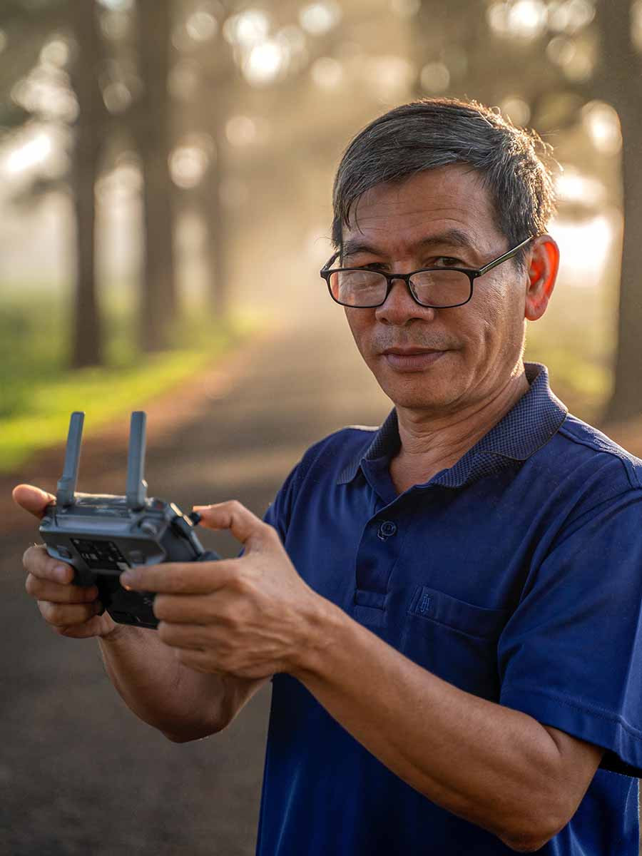 Nhiếp ảnh gia Lê Văn Vinh (ảnh do nhân vật cung cấp).