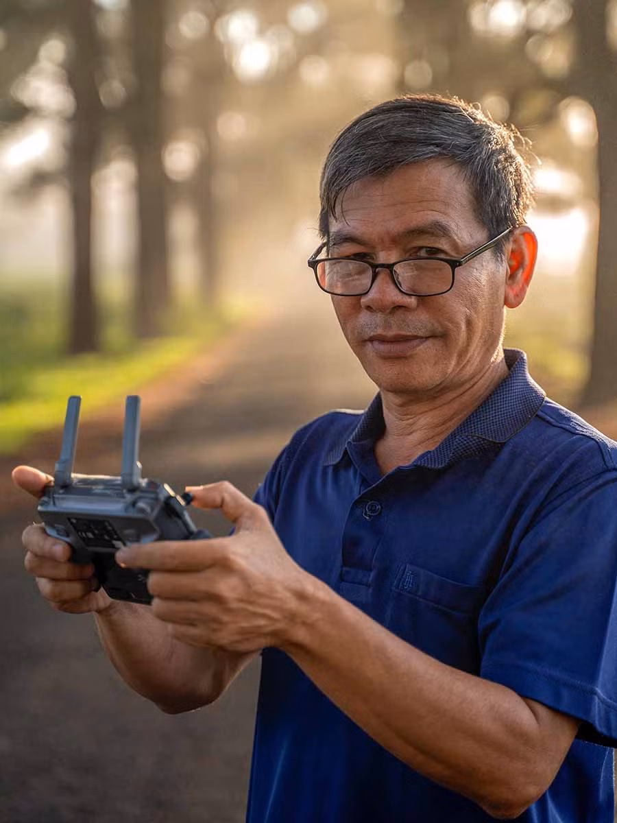 Nhiếp ảnh gia Lê Văn Vinh (ảnh do nhân vật cung cấp).